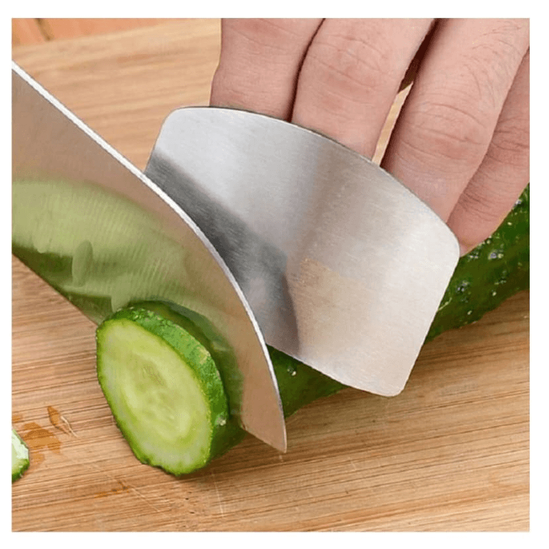 Casa si Gradina - Bucatarie si vesela - Ustensile bucatarie - Razatori si curatatoare - Ustensila Protectie Degete pentru Feliere Alimente din Otel Inoxidabil G Glixicom® - Infinity.ro