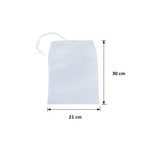Casa si Gradina - Bucatarie si vesela - Ustensile bucatarie - Site bucatarie, strecuratori si accesorii - Punga pentru Filtrat si Strecurat Alimente cu Plasa Fina Reutilizabila Inchidere cu Snur 30 x 20 cm Glixicom - Infinity.ro