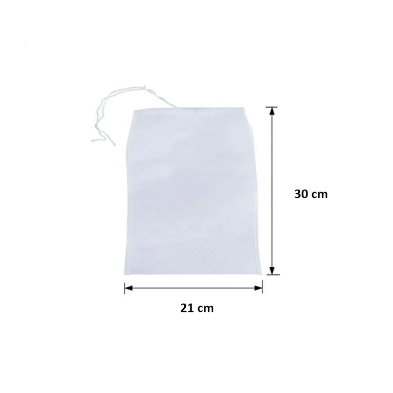 Casa si Gradina - Bucatarie si vesela - Ustensile bucatarie - Site bucatarie, strecuratori si accesorii - Punga pentru Filtrat si Strecurat Alimente cu Plasa Fina Reutilizabila Inchidere cu Snur 30 x 20 cm Glixicom - Infinity.ro