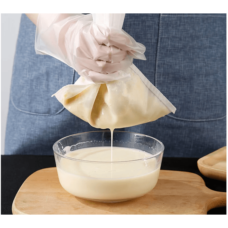 Casa si Gradina - Bucatarie si vesela - Ustensile bucatarie - Site bucatarie, strecuratori si accesorii - Punga pentru Filtrat si Strecurat Alimente cu Plasa Fina Reutilizabila Inchidere cu Snur 30 x 20 cm Glixicom - Infinity.ro