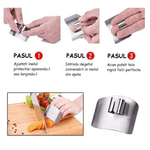 Casa si Gradina - Bucatarie si vesela - Ustensile bucatarie - Razatori si curatatoare - Ustensila Protectie Degete pentru Feliere Alimente din Otel Inoxidabil G Glixicom® - Infinity.ro