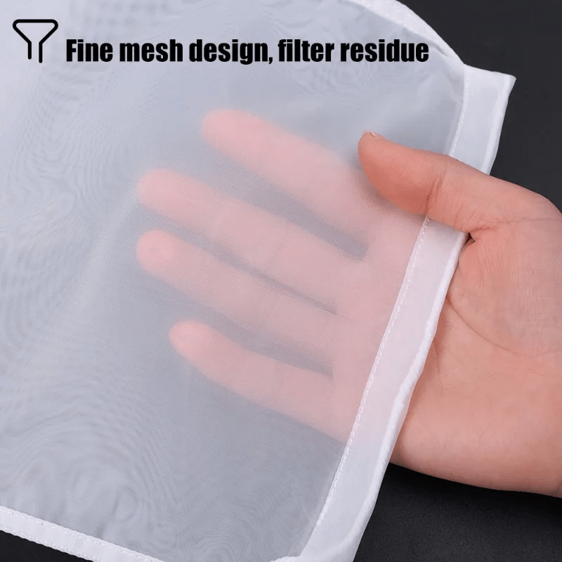 Casa si Gradina - Bucatarie si vesela - Ustensile bucatarie - Site bucatarie, strecuratori si accesorii - Punga pentru Filtrat si Strecurat Alimente cu Plasa Fina Reutilizabila Inchidere cu Snur 30 x 20 cm Glixicom - Infinity.ro