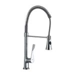 Casa si Gradina - Sanitare - Chiuveta bucatarie si accesorii - Baterii bucatarie - Baterie de bucatarie Z-Inox ZLN8153 cu gat flexibil de 45 cm, corp din alama, suprafata cromata, doua moduri de stropire - Infinity.ro