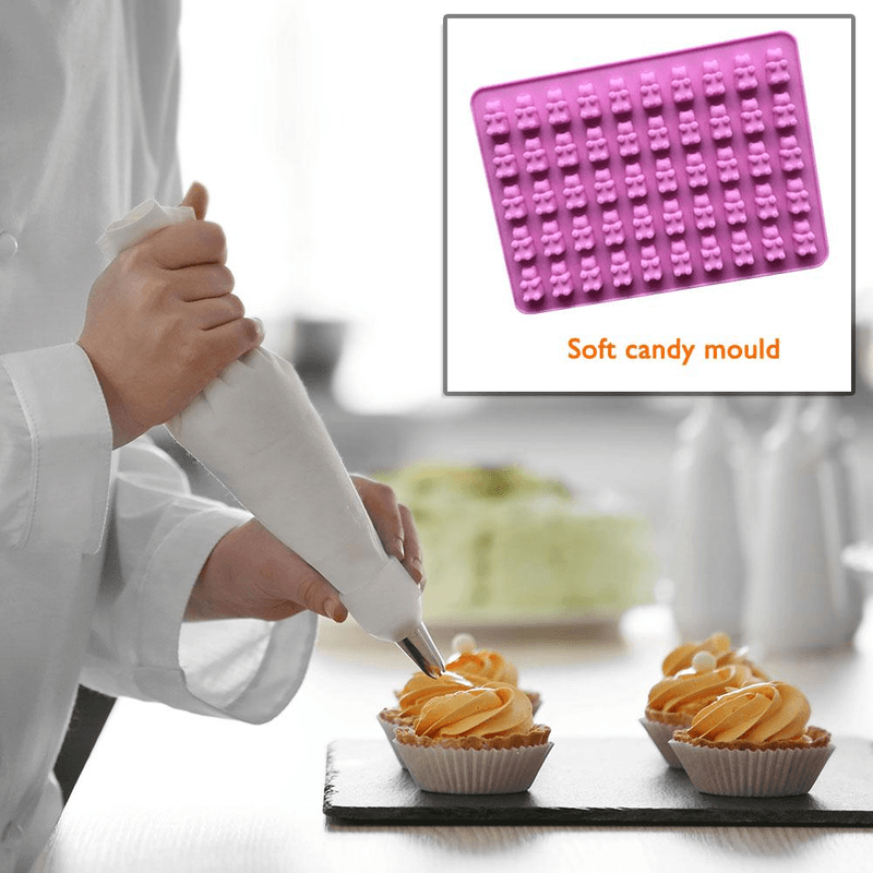 Casa si Gradina - Bucatarie si vesela - Ustensile bucatarie - Forme prajituri - Forma de Silicon pentru 50 de  Jeleuri Ursuleti 19 x 14 cm G Glixicom® - Infinity.ro