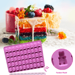 Casa si Gradina - Bucatarie si vesela - Ustensile bucatarie - Forme prajituri - Forma de Silicon pentru 50 de  Jeleuri Ursuleti 19 x 14 cm G Glixicom® - Infinity.ro