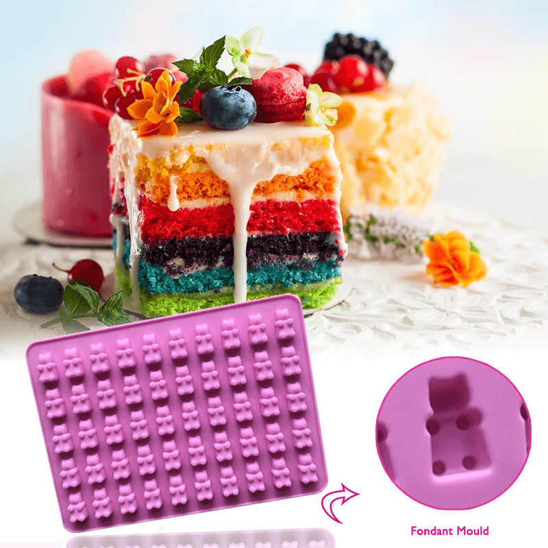 Casa si Gradina - Bucatarie si vesela - Ustensile bucatarie - Forme prajituri - Forma de Silicon pentru 50 de  Jeleuri Ursuleti 19 x 14 cm G Glixicom® - Infinity.ro