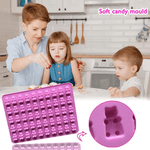 Casa si Gradina - Bucatarie si vesela - Ustensile bucatarie - Forme prajituri - Forma de Silicon pentru 50 de  Jeleuri Ursuleti 19 x 14 cm G Glixicom® - Infinity.ro