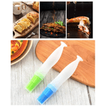 Casa si Gradina - Bucatarie si vesela - Ustensile bucatarie - Pensule, spatule si teluri bucatarie - Recipient din Silicon cu Pensula pentru Ulei, Ou sau Unt Topit Verde - Infinity.ro