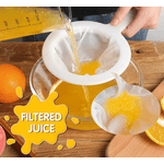 Casa si Gradina - Bucatarie si vesela - Ustensile bucatarie - Site bucatarie, strecuratori si accesorii - Strecuratoare cu Plasa Fina de Tip Filtru din PVC 24 x 14, 5 cm Glixicom - Infinity.ro