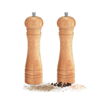 Casa si Gradina - Bucatarie si vesela - Ustensile bucatarie - Rasnite si dozatoare condimente - Set 2 Bucati Rasnita Piper - Sare din Lemn si Metal cu Sistem de Macinare Ceramic Reglabil 22 x 5,5 cm G Glixicom® - Infinity.ro