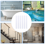 Casa si Gradina - Constructii - Gresie si faianta - Chit si adeziv faianta - Set 12 Bucati Banda Adeziva Antiderapanta din Silicon pentru Baie Trepte sau Podea 20 cm x 2 cm G Glixicom® - Infinity.ro