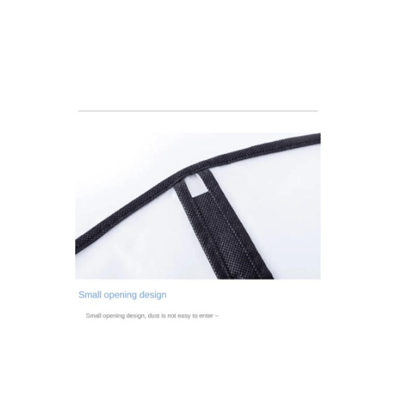 Market - Spalare si intretinere rufe - Produse intretinere textile - Intretinere textile - Husa Haine Transparenta pentru Depozitare sau Transport din PEVA G Glixicom® 60 x 80 cm Alb - Negru - Infinity.ro