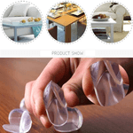 Casa si Gradina - Mobilier - Mobilier copii - Sisteme de siguranta - Set 10 Protectii Colturi din Silicon aplicabile cu Banda Dublu Adeziva 3 x 3 x 3 cm G Glixicom® - Infinity.ro