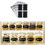 PC, gaming si accesorii - Imprimante, scanere & consumabile - Consumabile si accesorii - Benzi etichete - Set 40 Etichete din PVC Autoadezive Negre cu Marker Alb pentru Borcane Reutilizabile G Glixicom® - Infinity.ro