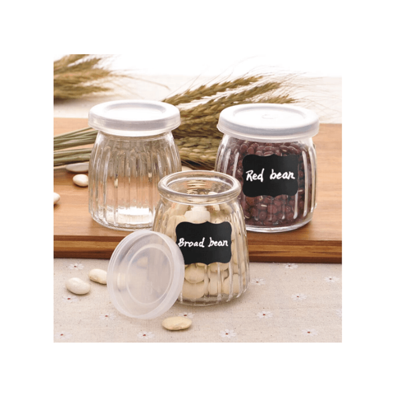 PC, gaming si accesorii - Imprimante, scanere & consumabile - Consumabile si accesorii - Benzi etichete - Set 40 Etichete din PVC Autoadezive Negre cu Marker Alb pentru Borcane Reutilizabile G Glixicom® - Infinity.ro