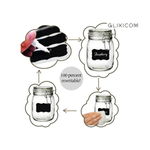 PC, gaming si accesorii - Imprimante, scanere & consumabile - Consumabile si accesorii - Benzi etichete - Set 40 Etichete din PVC Autoadezive Negre cu Marker Alb pentru Borcane Reutilizabile G Glixicom® - Infinity.ro