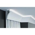 Casa si Gradina - Constructii - Materiale constructii - Profile decorative - Scafa luminoasa - cornisa masca galerie perdea , din poliuretan,Tesori F, KF801, 12cmx6cmx200cm - Infinity.ro
