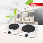 Electronice si Electrocasnice - Aragazuri, cuptoare si hote - Plite incorporabile - Plite electrice - Plita electrica Floria Alb ZLN-2843, 18.5 x 15.5 cm, 2 ochiuri, termostat reglabil, - Infinity.ro