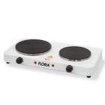 Electronice si Electrocasnice - Aragazuri, cuptoare si hote - Plite incorporabile - Plite electrice - Plita electrica Floria Alb ZLN-2843, 18.5 x 15.5 cm, 2 ochiuri, termostat reglabil, - Infinity.ro