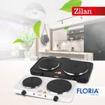 Electronice si Electrocasnice - Aragazuri, cuptoare si hote - Plite incorporabile - Plite electrice - Plita electrica Floria Alb ZLN-2843, 18.5 x 15.5 cm, 2 ochiuri, termostat reglabil, - Infinity.ro