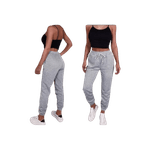 Fashion, accesorii si bijuterii - Femei - Imbracaminte femei - Pantaloni femei - Pantaloni Trening dama Hello, gri,  M - Infinity.ro