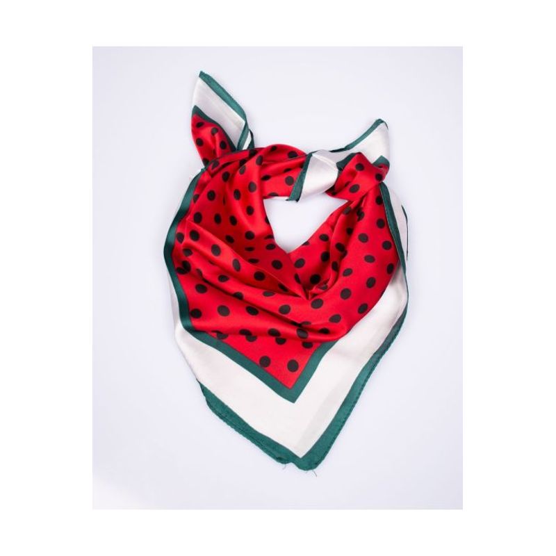 Fashion, accesorii si bijuterii - Femei - Accesorii femei - Esarfe si fulare femei - Esarfa cu buline, rosu - Infinity.ro