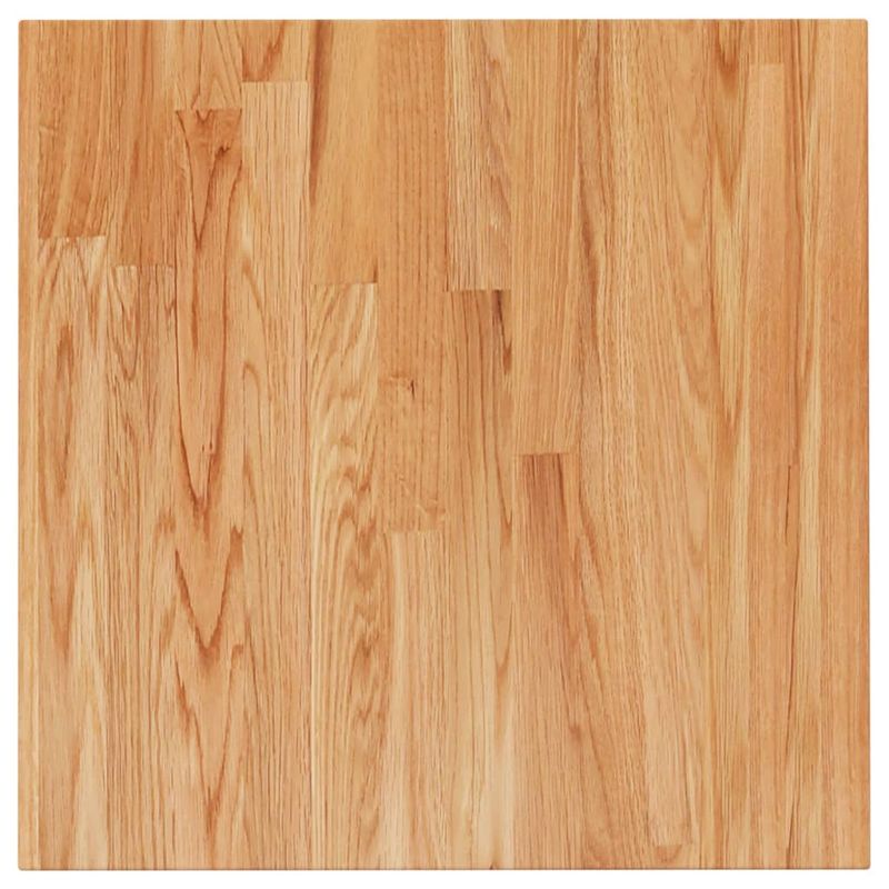 Casa si Gradina - Constructii - Lemn constructii - Placi lemn - Blat masa patrat maro deschis 50x50x2,5cm lemn stejar tratat - Infinity.ro