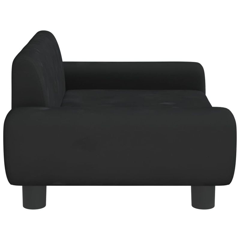 Petshop - Accesorii petshop - Culcusuri si custi - Culcusuri si saltele - Pat de caini, negru, 70x45x33 cm, catifea - Infinity.ro