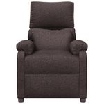Casa si Gradina - Mobilier - Scaune si fotolii - Fotolii - Fotoliu rabatabil electric, maro inchis, material textil - Infinity.ro