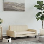 Petshop - Accesorii petshop - Culcusuri si custi - Culcusuri si saltele - Pat de caini, crem, 70x45x30 cm, material textil - Infinity.ro