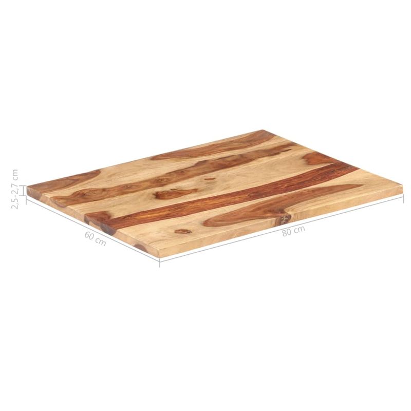 Casa si Gradina - Mobilier - Feronerie si accesorii mobila - Blat de masa, 60 x 80 cm, lemn masiv de sheesham, 25-27 mm - Infinity.ro