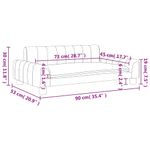 Casa si Gradina - Mobilier - Mobilier copii - Mobilier camera copiilor - Canapea pentru copii, crem, 90x53x30 cm, material textil - Infinity.ro