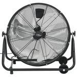 Casa si Gradina - Termice - Climatizare si ventilatie - Ventilator industrial cu tambur, negru, 60 cm, 180 W - Infinity.ro