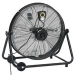Casa si Gradina - Termice - Climatizare si ventilatie - Ventilator industrial cu tambur, negru, 60 cm, 180 W - Infinity.ro