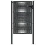 Casa si Gradina - Constructii - Usi interior, exterior si garaj - Usi garaj - Poarta pentru gradina, antracit, 105x175 cm, otel - Infinity.ro