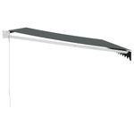 Casa si Gradina - Gradina si terasa - Umbrele si pavilioane - Pavilioane - Copertina retractabila, antracit, 4x3 m, textil si aluminiu - Infinity.ro