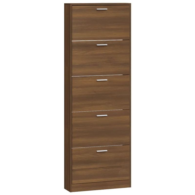 Casa si Gradina - Mobilier - Organizare si depozitare - Organizator incaltaminte - Pantofar, stejar maro, 59x17x169 cm, lemn compozit - Infinity.ro