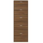 Casa si Gradina - Mobilier - Organizare si depozitare - Organizator incaltaminte - Pantofar, stejar maro, 59x17x169 cm, lemn compozit - Infinity.ro