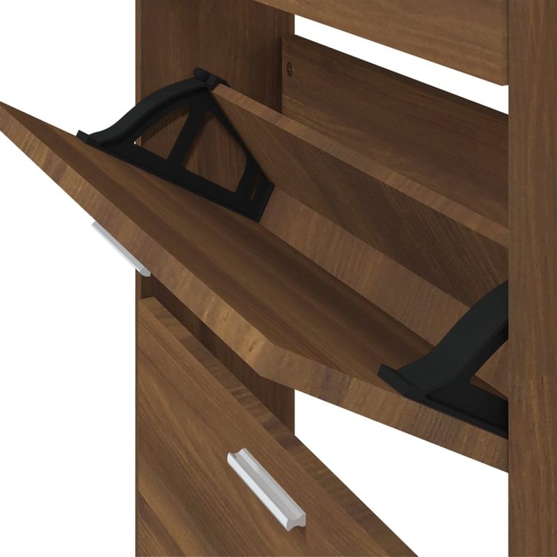 Casa si Gradina - Mobilier - Organizare si depozitare - Organizator incaltaminte - Pantofar, stejar maro, 59x17x169 cm, lemn compozit - Infinity.ro