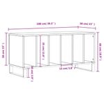 Casa si Gradina - Mobilier - Dulapuri si sifoniere - Dulapuri - Dulap pentru discuri stejar sonoma 100x38x48 cm, lemn prelucrat - Infinity.ro
