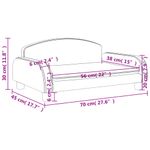 Casa si Gradina - Mobilier - Mobilier copii - Mobilier camera copiilor - Canapea pentru copii, crem, 70x45x30 cm, piele ecologica - Infinity.ro