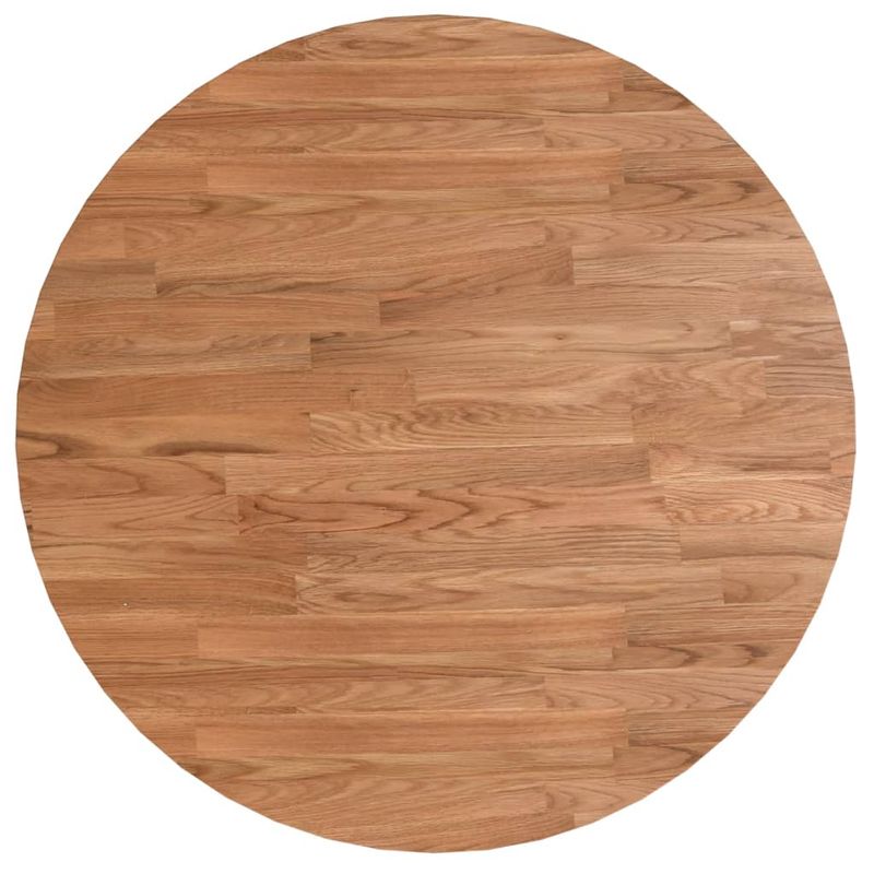 Casa si Gradina - Mobilier - Feronerie si accesorii mobila - Blat de masa rotund maro deschis Ø60x1,5 cm lemn stejar tratat - Infinity.ro