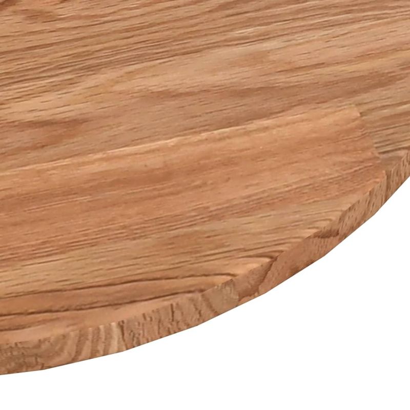 Casa si Gradina - Mobilier - Feronerie si accesorii mobila - Blat de masa rotund maro deschis Ø60x1,5 cm lemn stejar tratat - Infinity.ro