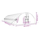 Casa si Gradina - Gradinarit si plante - Sere si solarii - Sera cu cadru din otel, alb, 84 m², 14x6x2,85 m - Infinity.ro