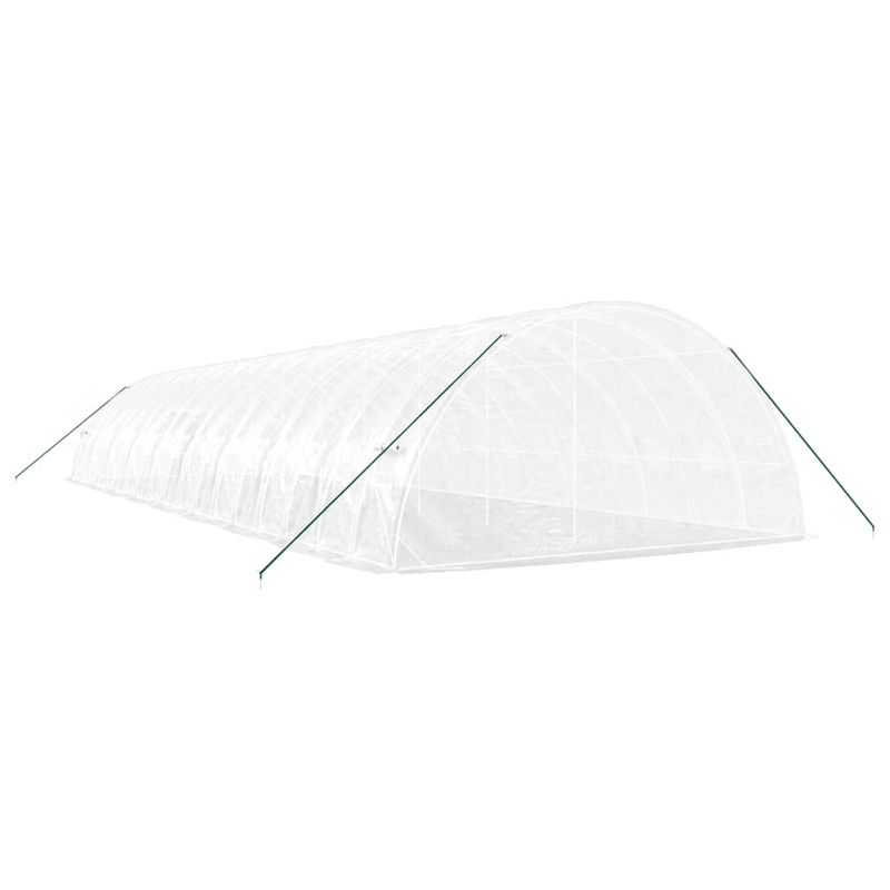 Casa si Gradina - Gradinarit si plante - Sere si solarii - Sera cu cadru din otel, alb, 108 m², 18x6x2,85 m - Infinity.ro