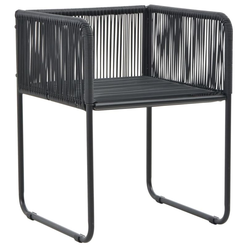 Casa si Gradina - Gradina si terasa - Mobilier exterior - Seturi mobila gradina - Set mobilier de masa, 9 piese, negru, ratan PVC - Infinity.ro