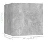 Casa si Gradina - Mobilier - Seturi de mobilier - Seturi living - Set dulapuri TV, 8 piese, gri beton, lemn prelucrat - Infinity.ro
