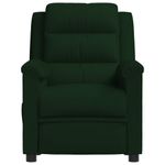 Casa si Gradina - Mobilier - Scaune si fotolii - Fotolii - Fotoliu rabatabil electric, verde inchis, catifea - Infinity.ro