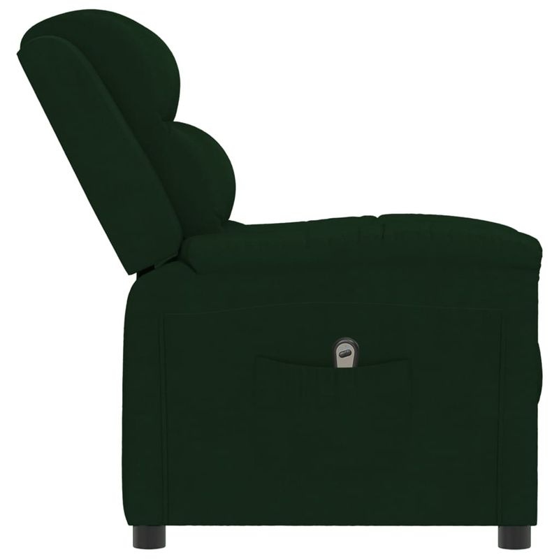 Casa si Gradina - Mobilier - Scaune si fotolii - Fotolii - Fotoliu rabatabil electric, verde inchis, catifea - Infinity.ro