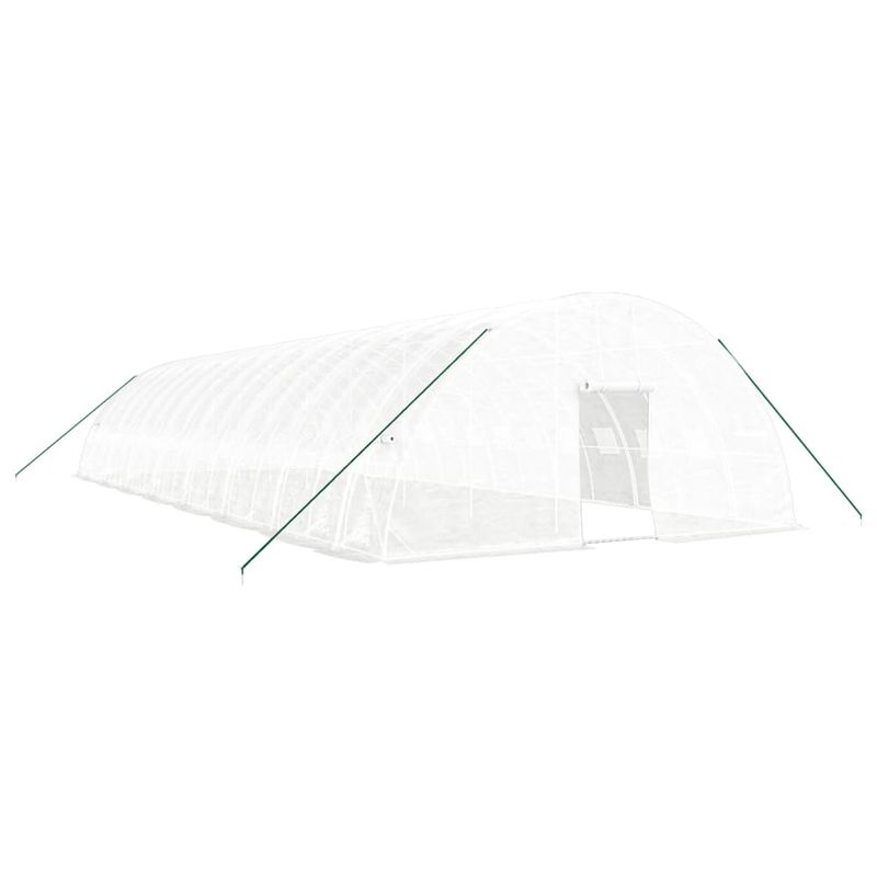 Casa si Gradina - Gradinarit si plante - Sere si solarii - Sera cu cadru din otel, alb, 96 m², 16x6x2,85 m - Infinity.ro